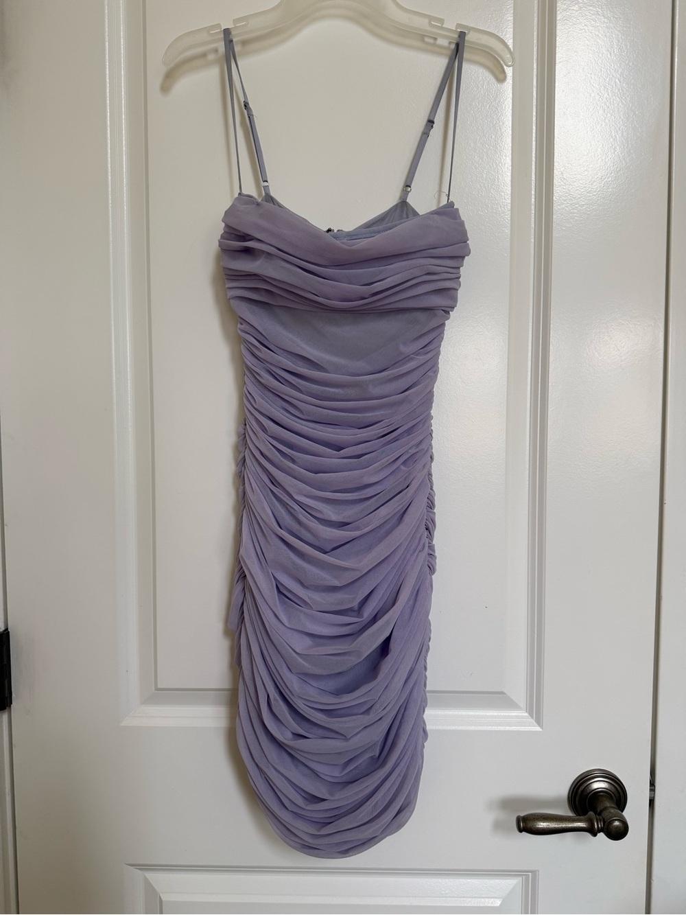 House of CB London purple Ella dress with mesh and corset underneath xs